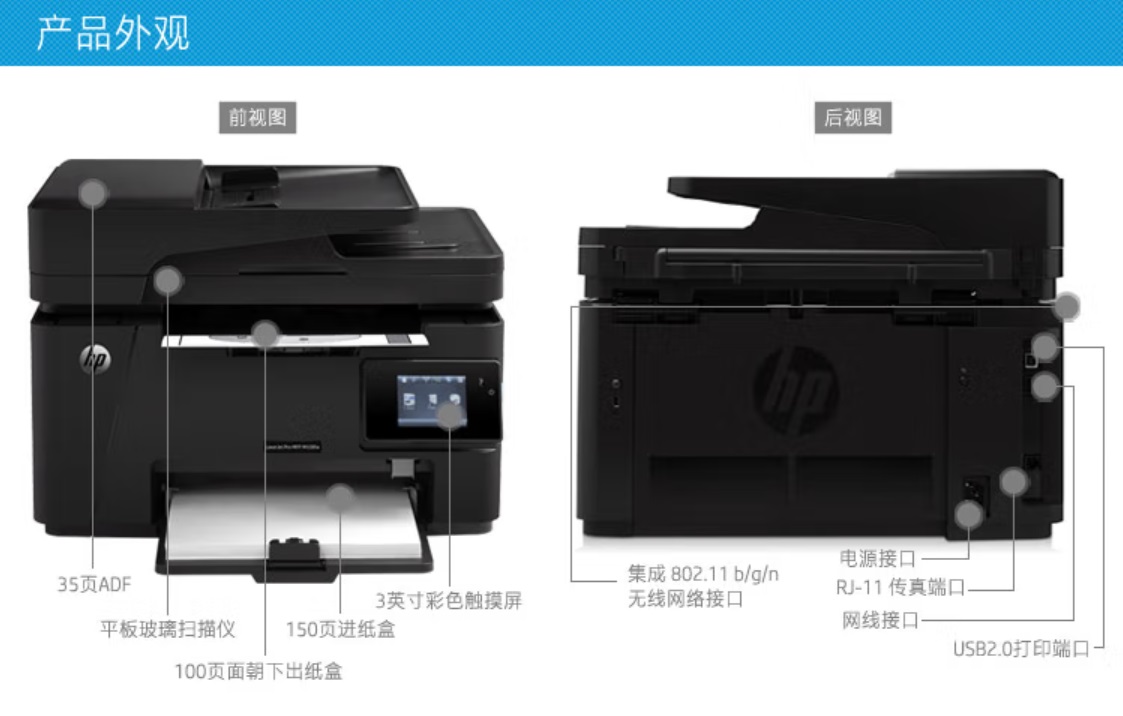 惠普M128fw黑白無線打印復(fù)印掃描傳真2.jpg
